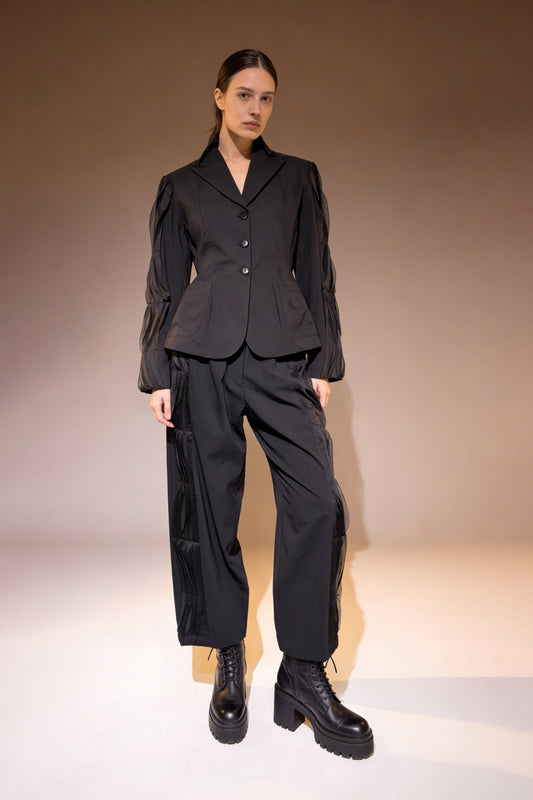 Pantalone con inserti laterali