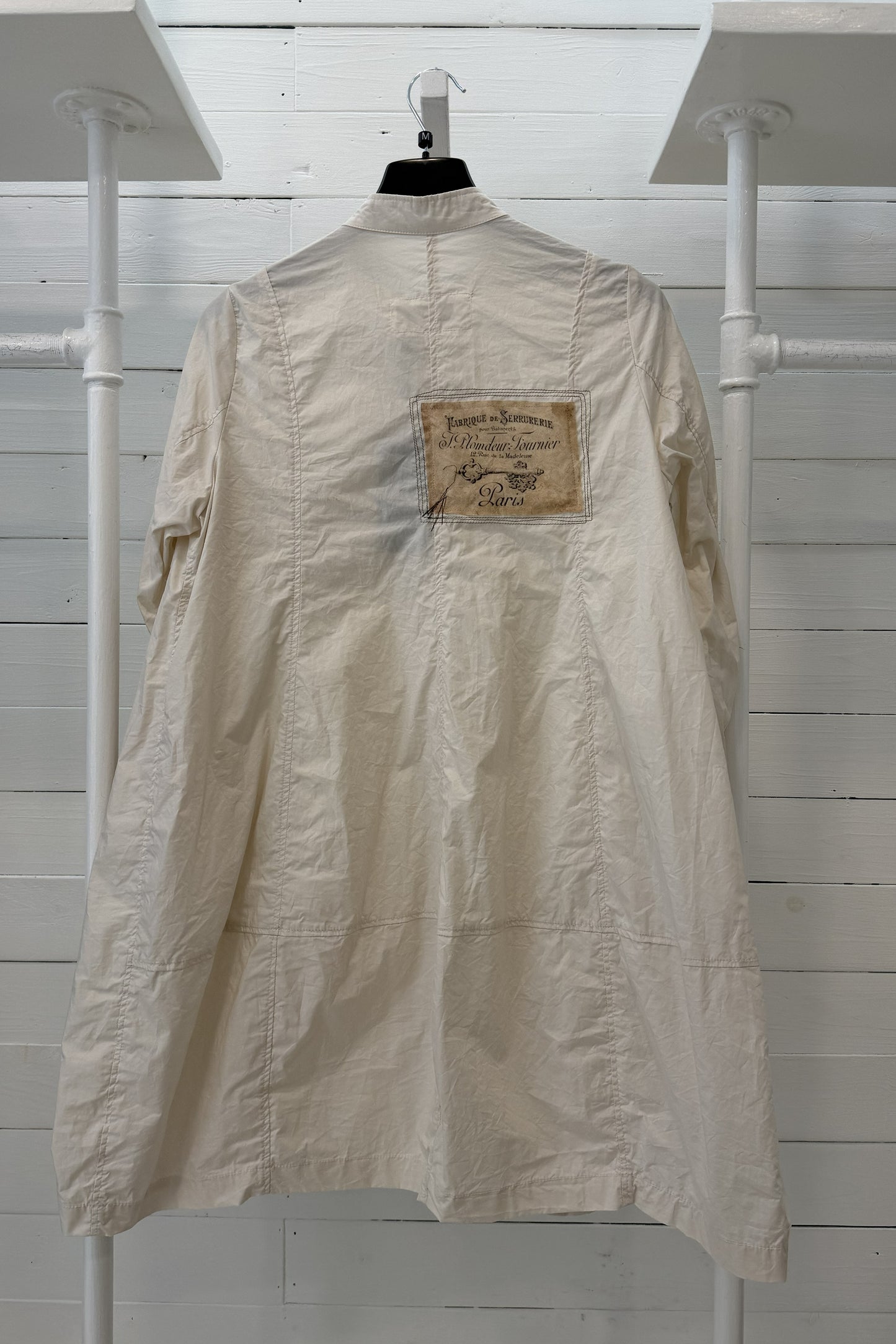 Camicione a ovetto con patch vintage