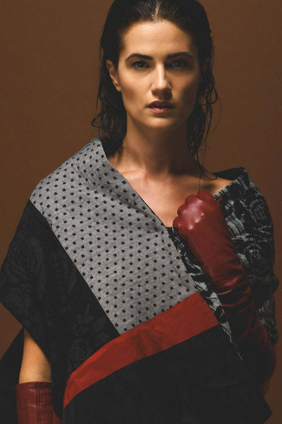 Cappa patchwork reversibile