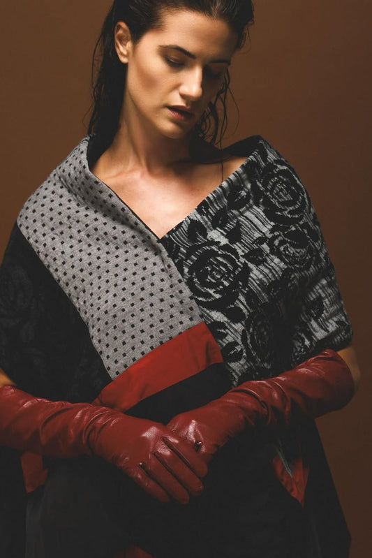 Cappa patchwork reversibile