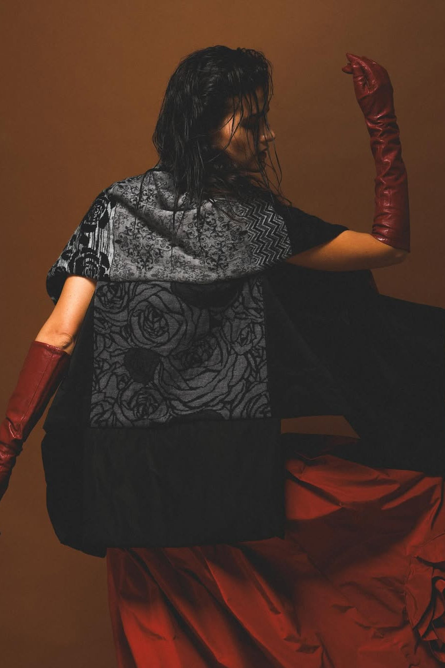 Cappa patchwork reversibile