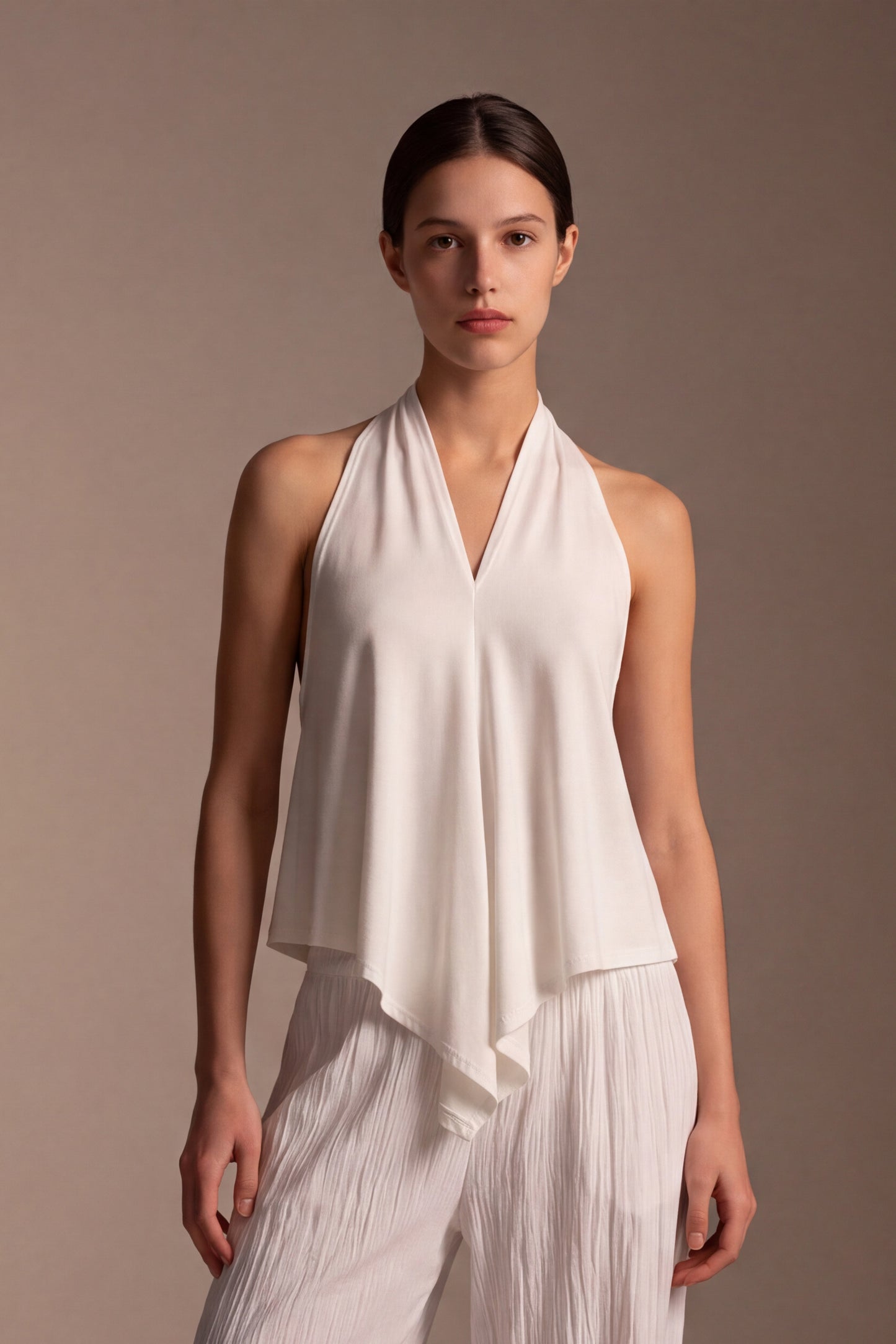 Top Halter Drappeggiato