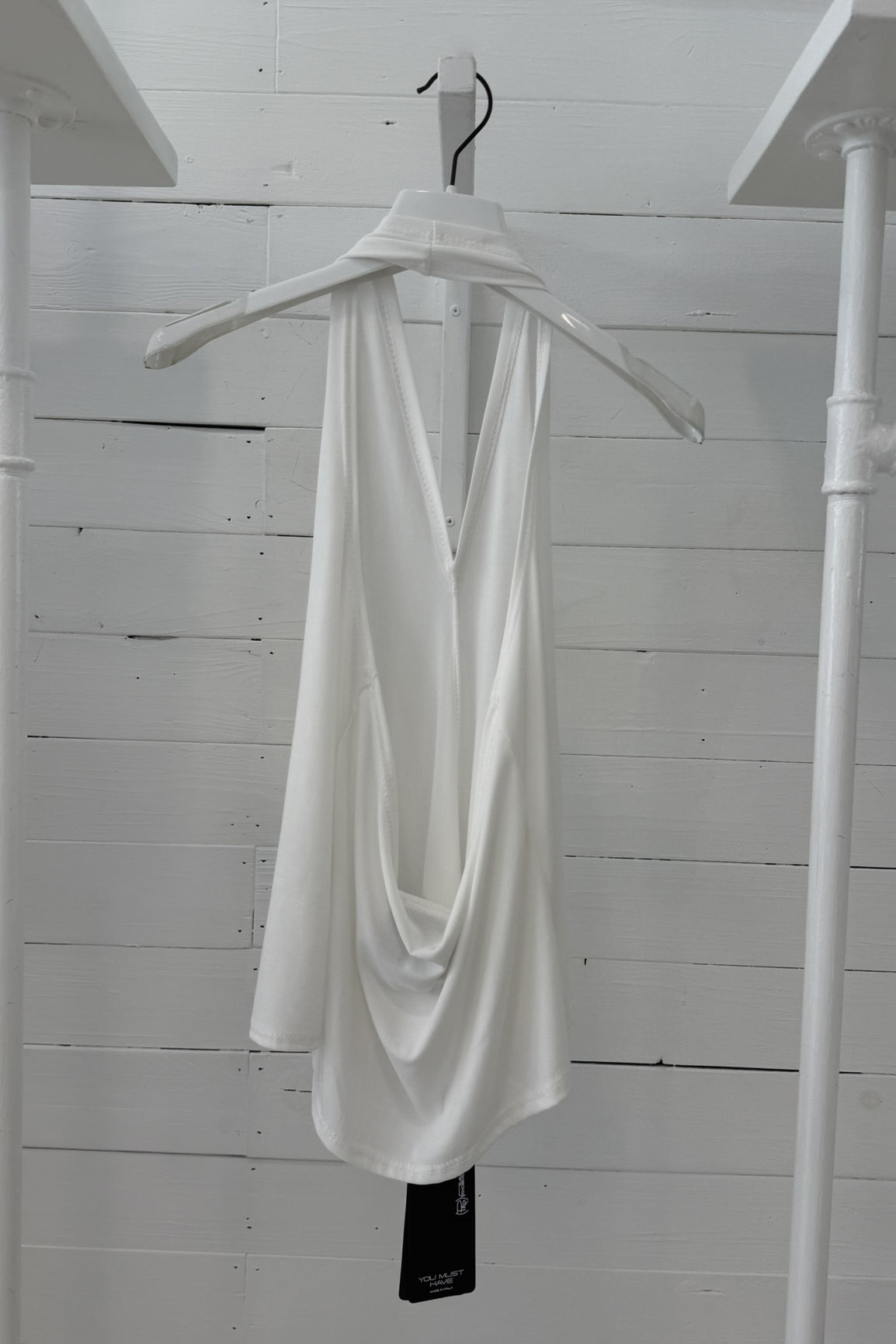 Top Halter Drappeggiato